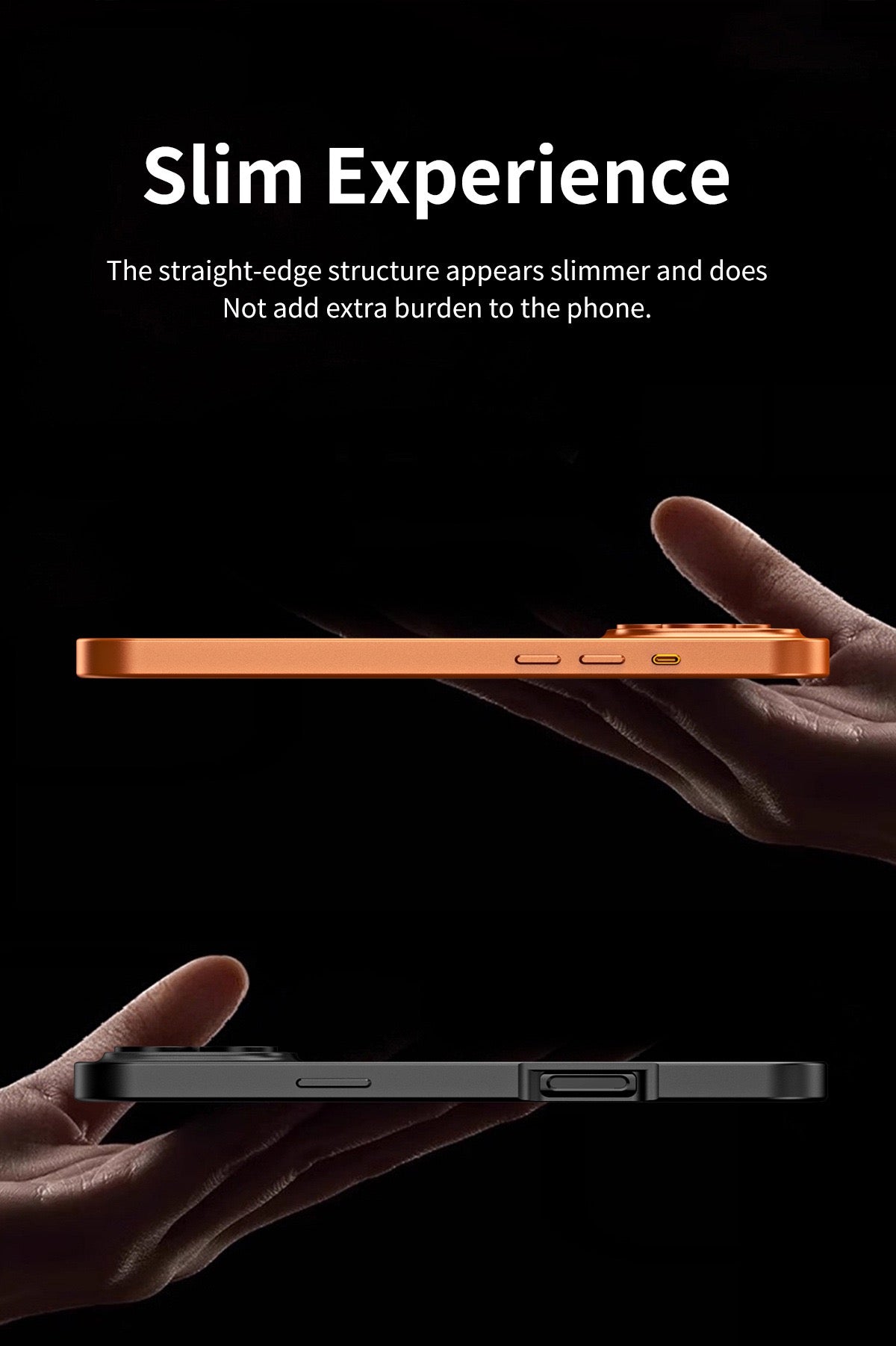 Eco-friendly alloy snap-on magnetic phone case