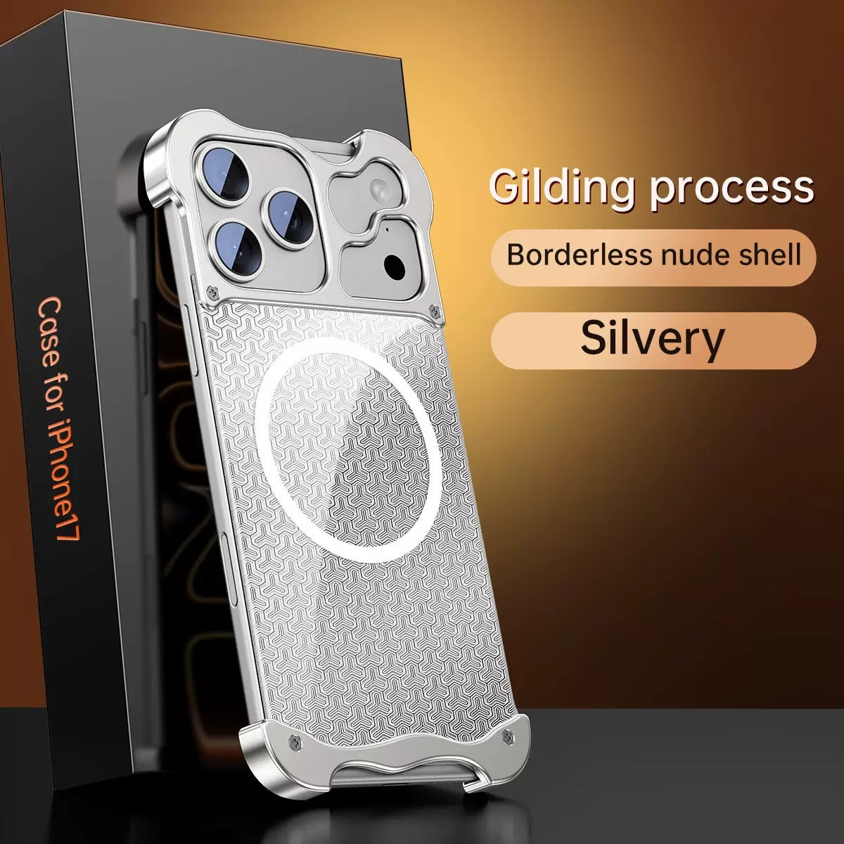 Gilded Kevlar Frameless Magnetic Phone Case