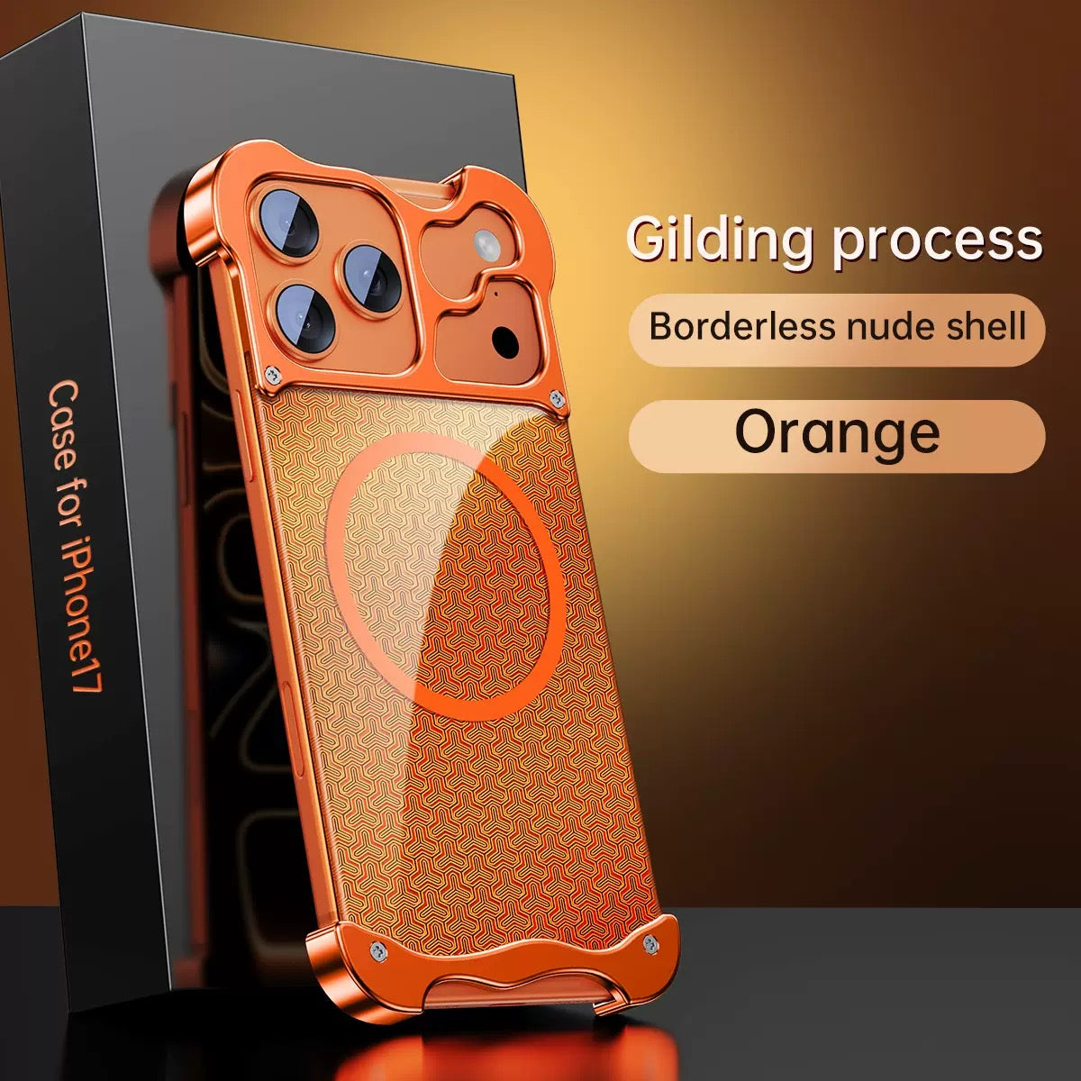 Gilded Kevlar Frameless Magnetic Phone Case