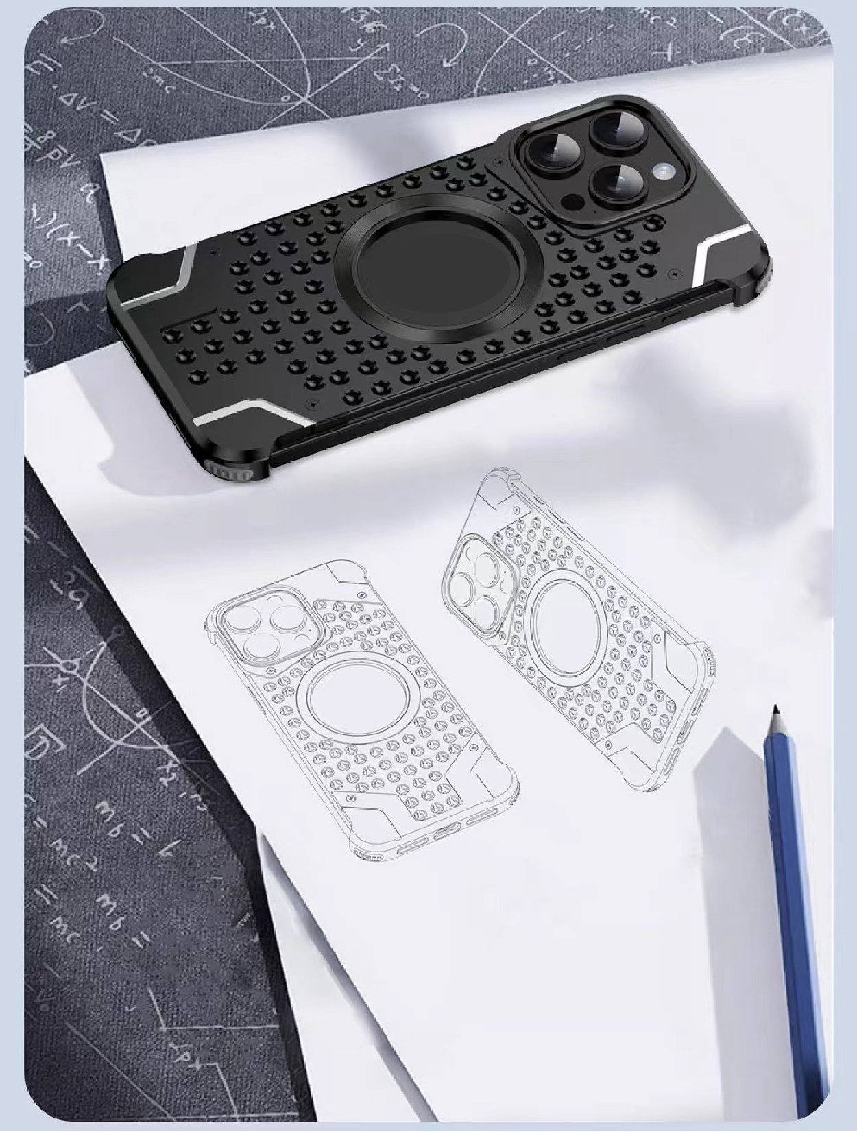 Metal Magnetic Frameless Armor Phone Case