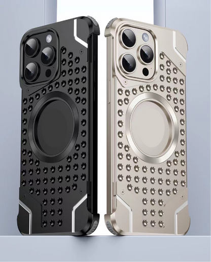 Metal Magnetic Frameless Armor Phone Case
