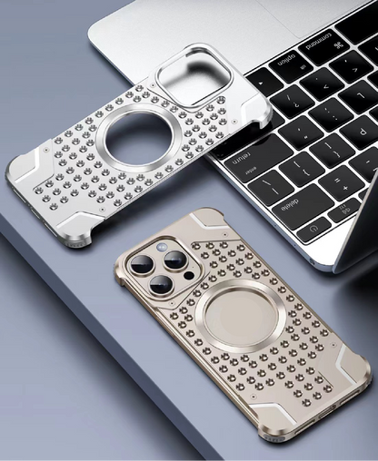 Metal Magnetic Frameless Armor Phone Case