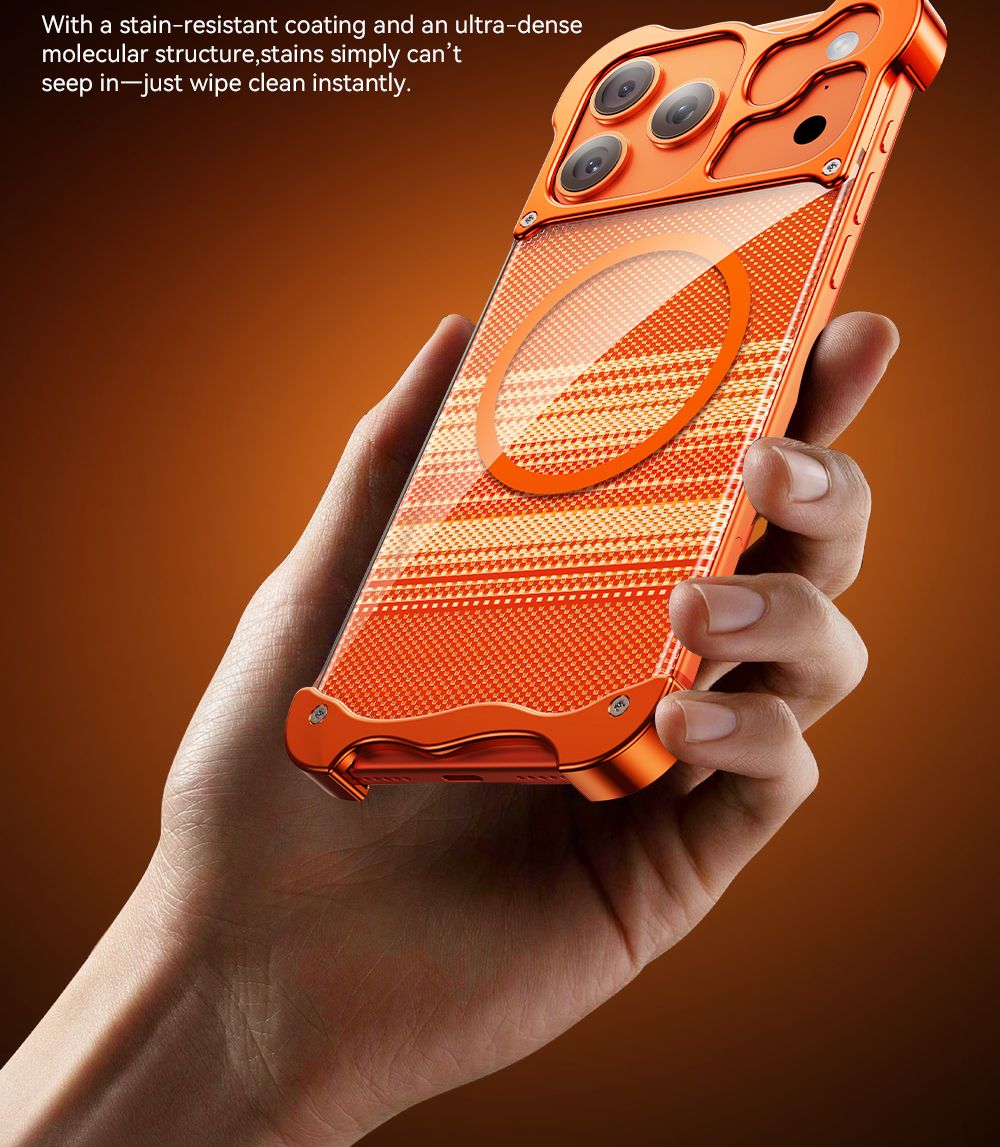 Gilded Kevlar Frameless Magnetic Phone Case