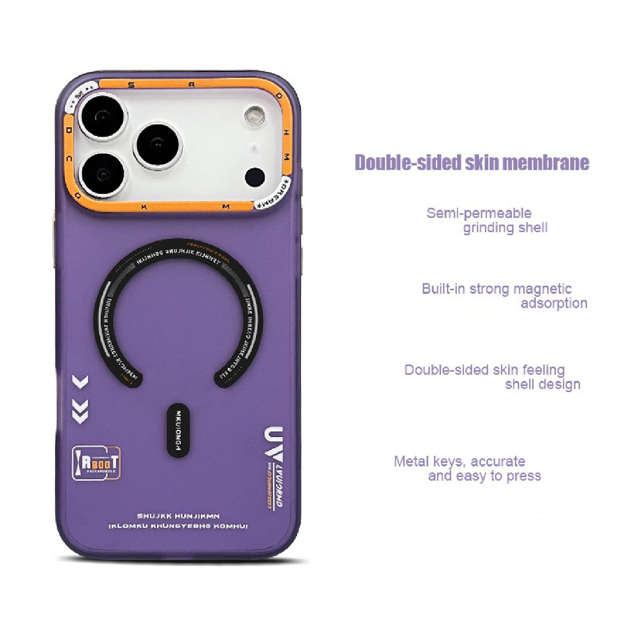 Tech Style Magnetic Frosted Phone Case