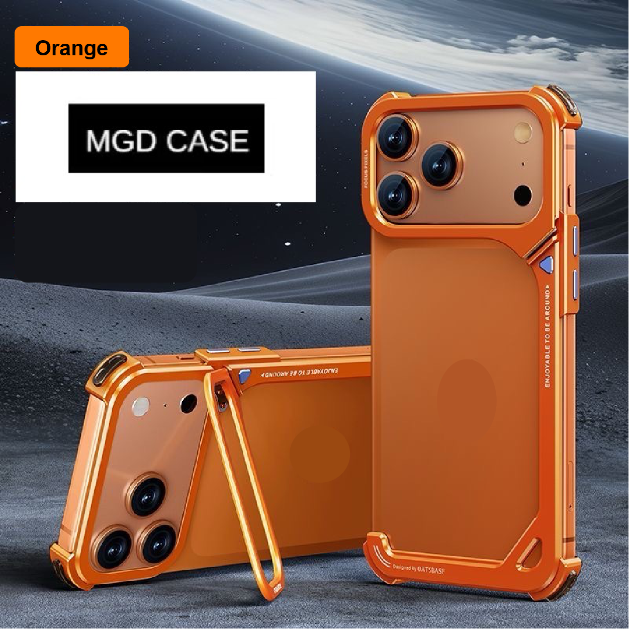 G-Shaped Metal Frame Bracket Anti-fall Mobile Phone Case