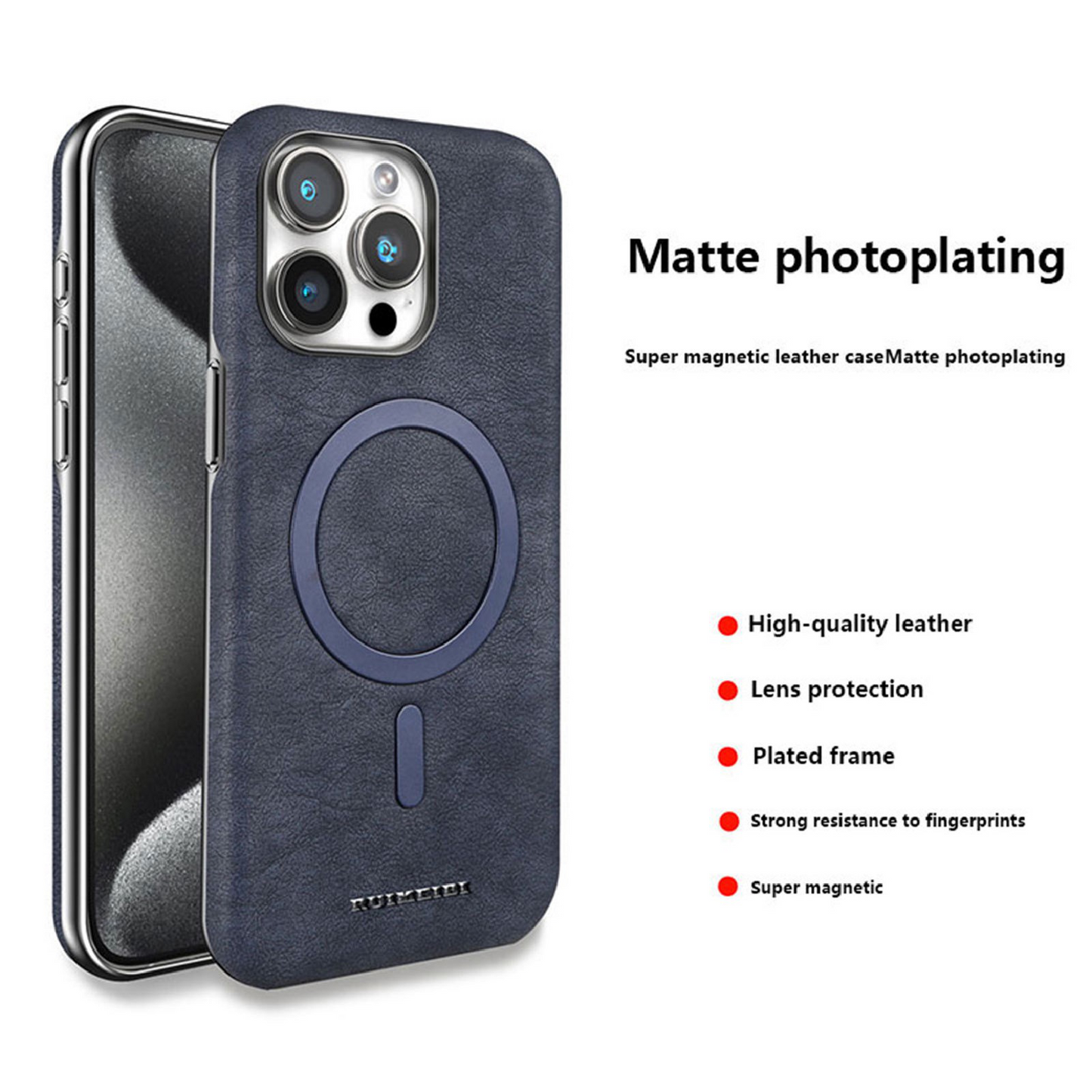 New Business Suede Magnetic Phone Case