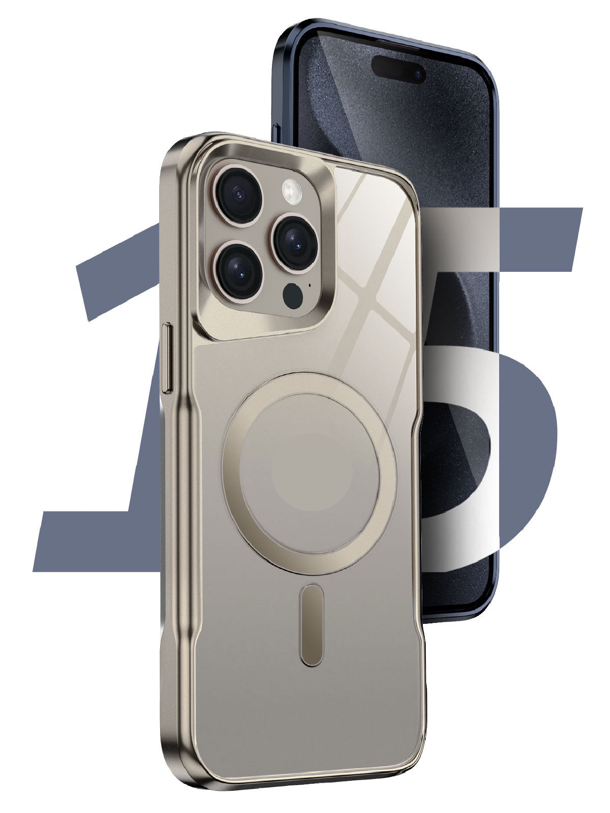 New Small Waist Transparent Magnetic Phone Case