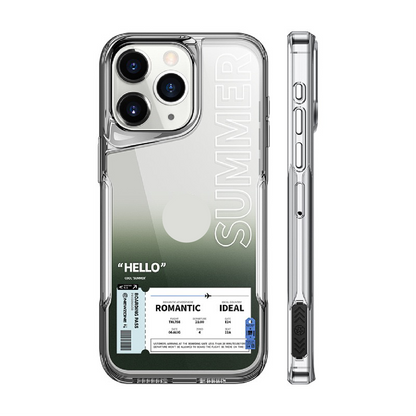 New [Air Ticket] Gradient High-Transparency Phone Case