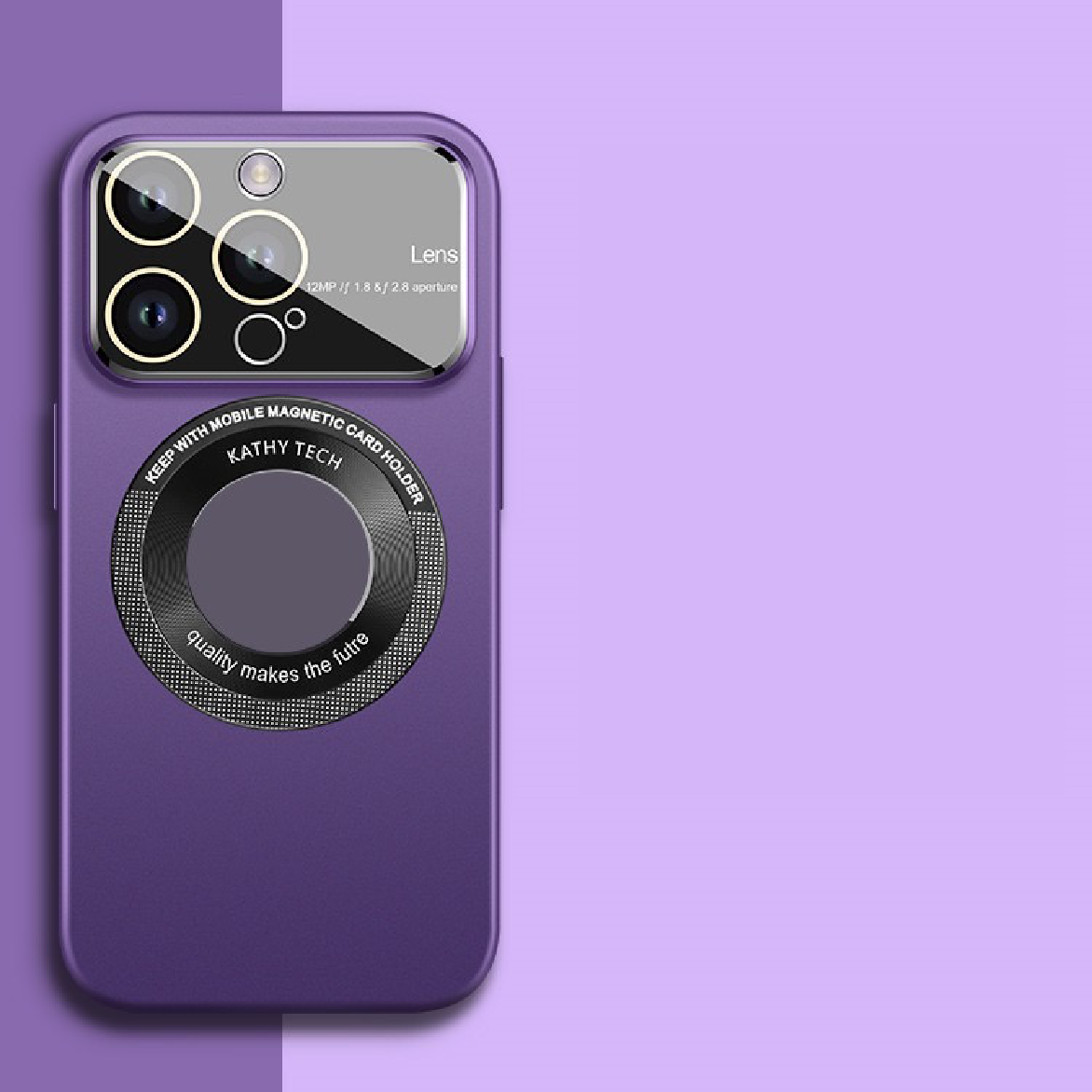 Large Window Lens Protection Magnetic Phone Case