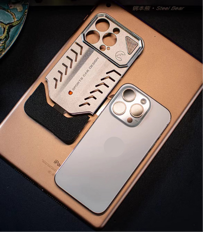 2025 New Supercar Design Metal Heat Dissipation Phone Case