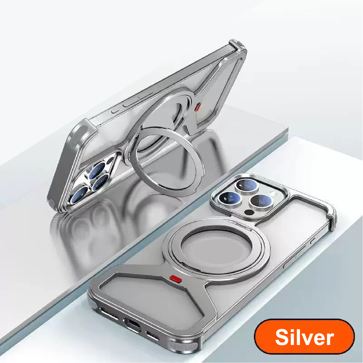 Personalized Metal Frameless Anti-fall Snap Buckle Magnetic Mobile Phone Case