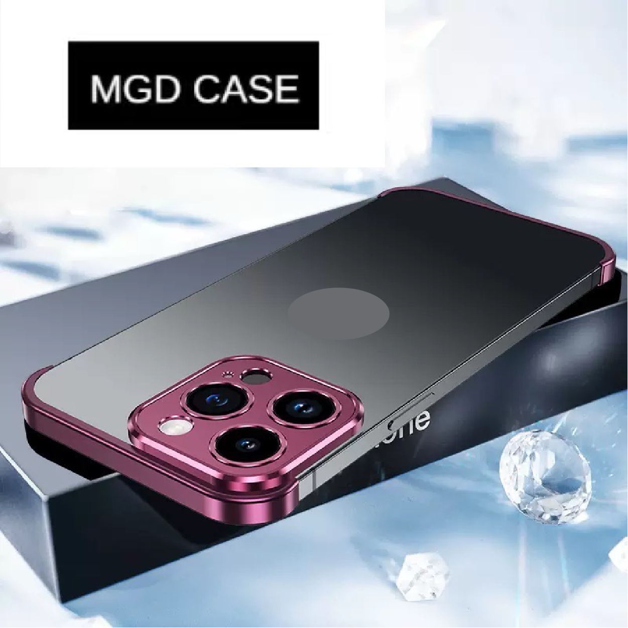 Customized Metal Frameless Lens Protection Phone Case