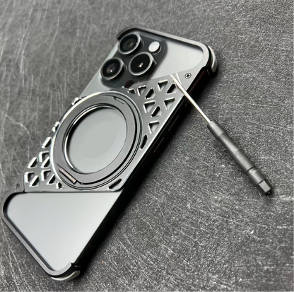 Upgraded Z-shaped Frame Metal Magnetic Phone Case
