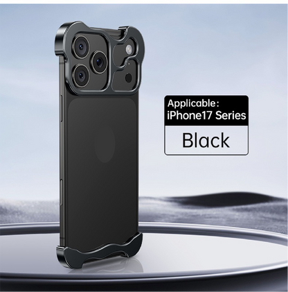 Special-shaped Frameless Metal Anti-fall Mobile Phone Case