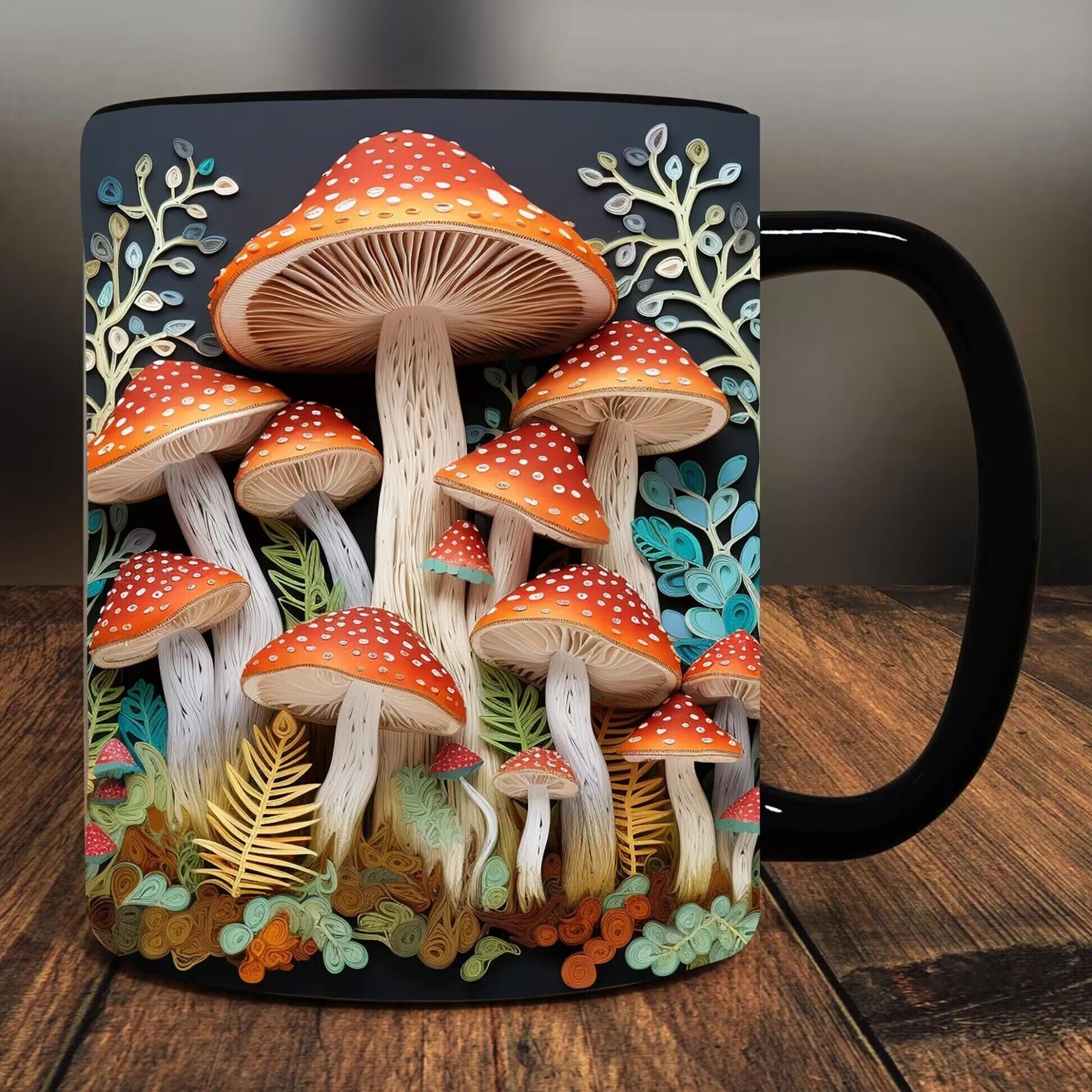 3D Magic Mushroom Mug Gift For People Who Like Plants