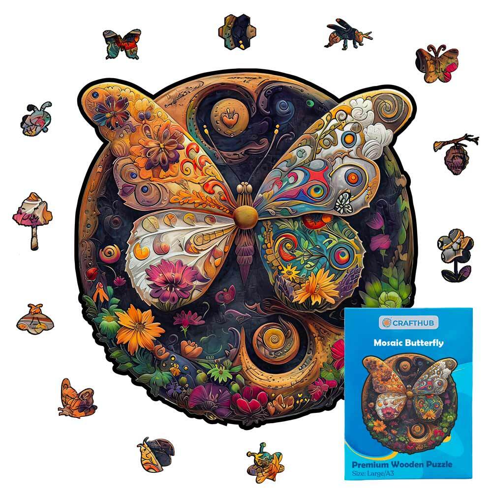 Mosaic Butterfly - Jigsaw Puzzle