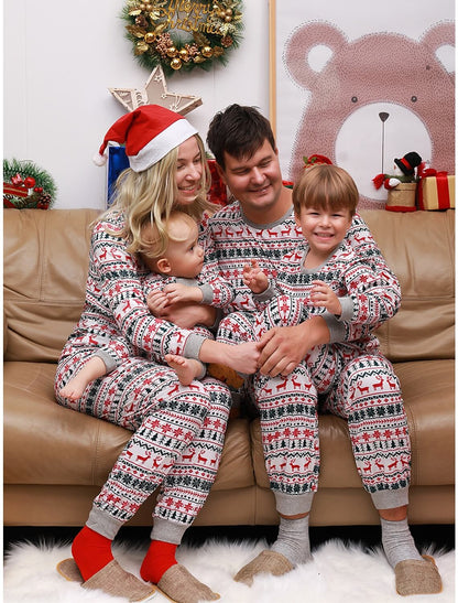 Christmas Snowflake Trees Family Pajamas Sets