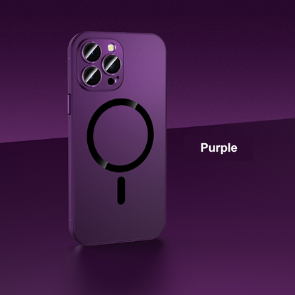 Eco-friendly alloy snap-on magnetic phone case