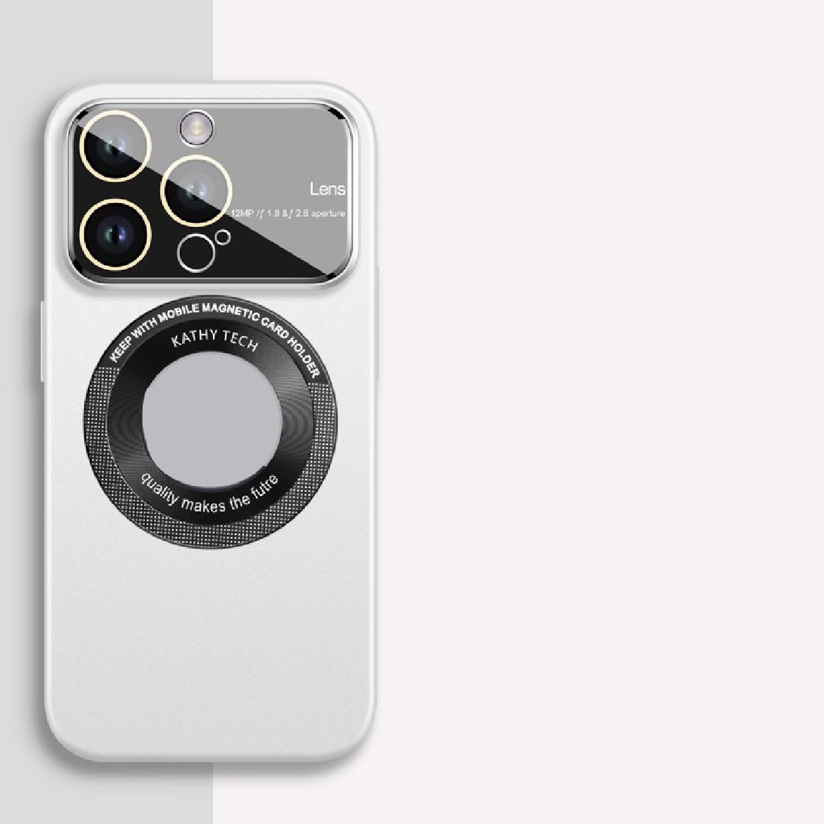 Large Window Lens Protection Magnetic Phone Case