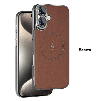 Premium Lightning Leather Magnetic Phone Case