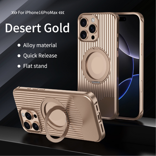 Luggage Style Telescopic Bracket Metal Magnetic Phone Case