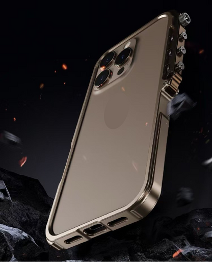 Punk Style Mechanical Arm Metal Phone Case