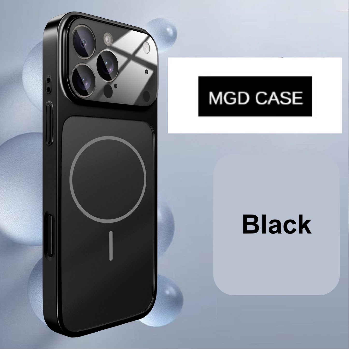 Frosted Magnetic Large Window Lens Protective Phone Case