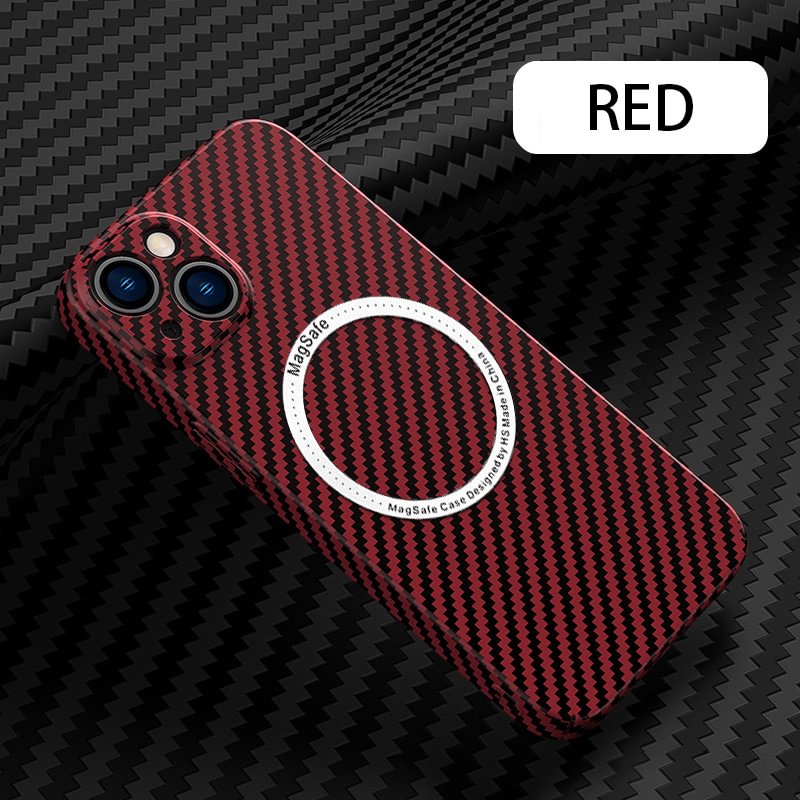 NEW Carbon Fiber Magnetic Phone Case