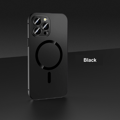 Eco-friendly alloy snap-on magnetic phone case