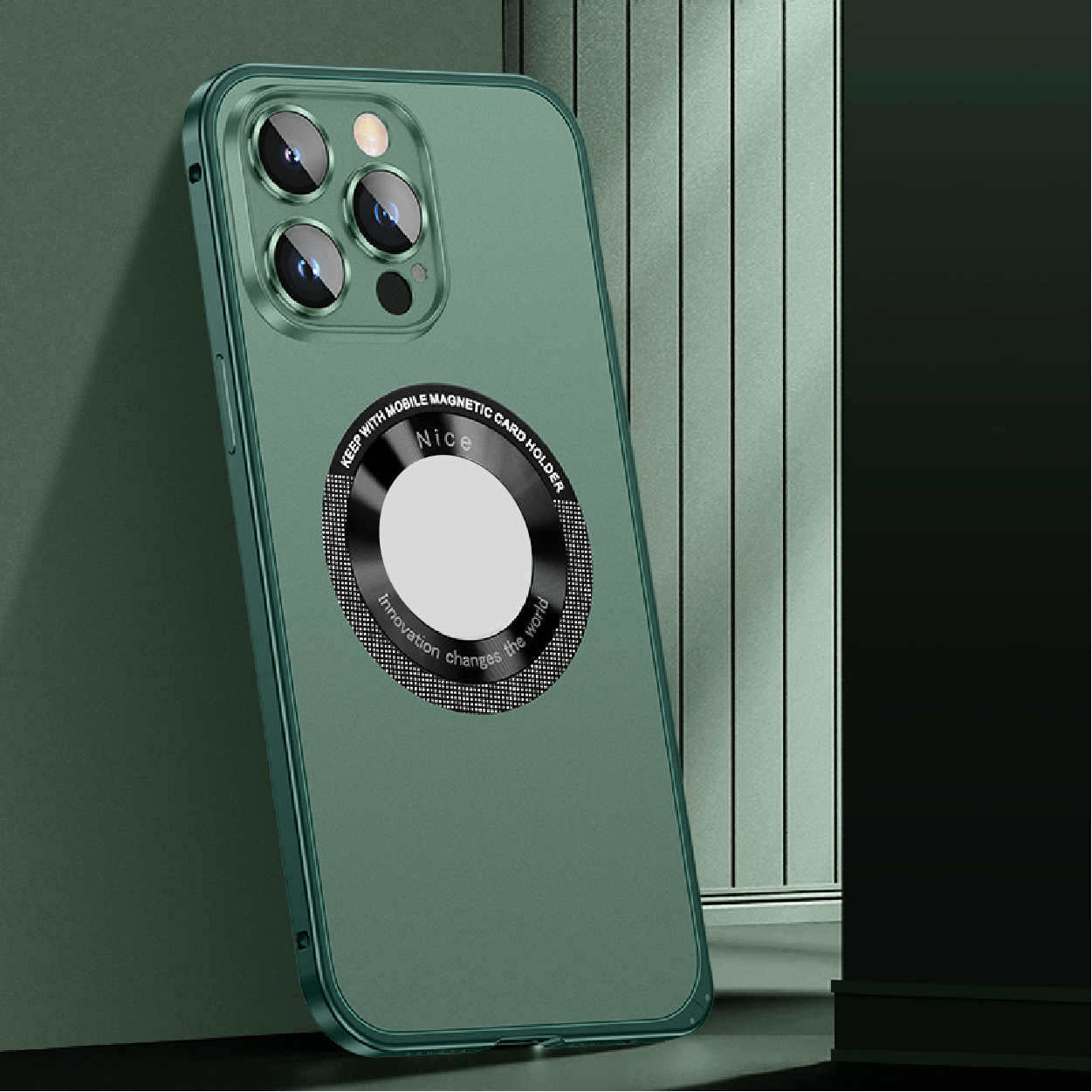 Metal Frame Hollow Magnetic Mobile Phone Case