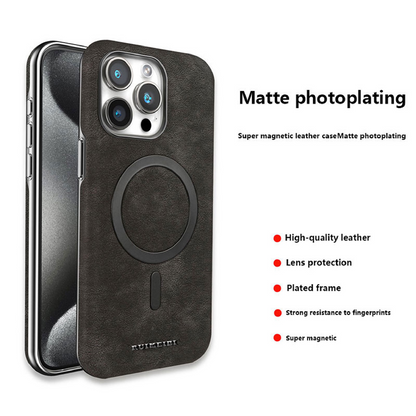 New Business Suede Magnetic Phone Case