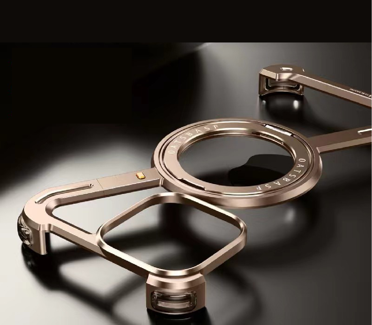 Creative Z-shaped Metal Rotating Stand Magnetic Phone Case