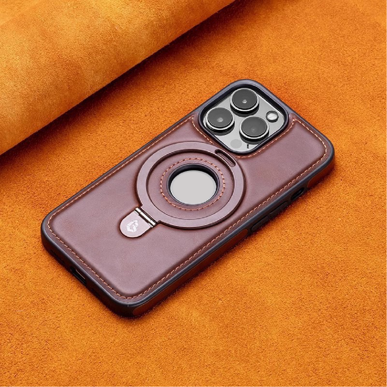 2025 New leather stand magnetic phone case