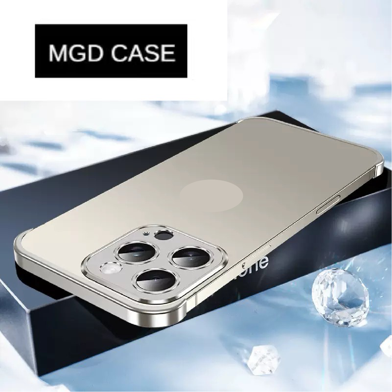 Customized Metal Frameless Lens Protection Phone Case