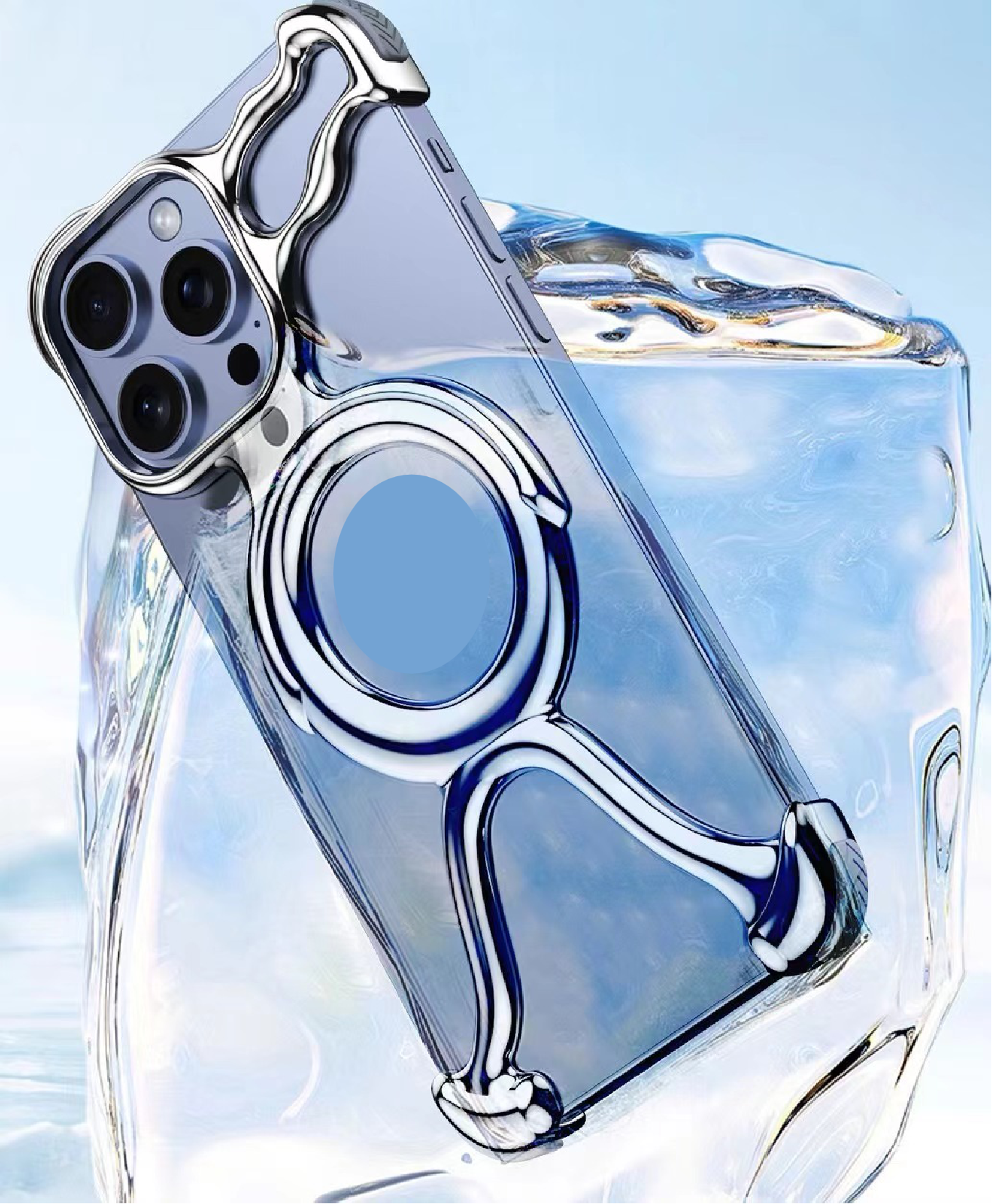 Special Shaped Liquid Metal Magnetic Phone Case