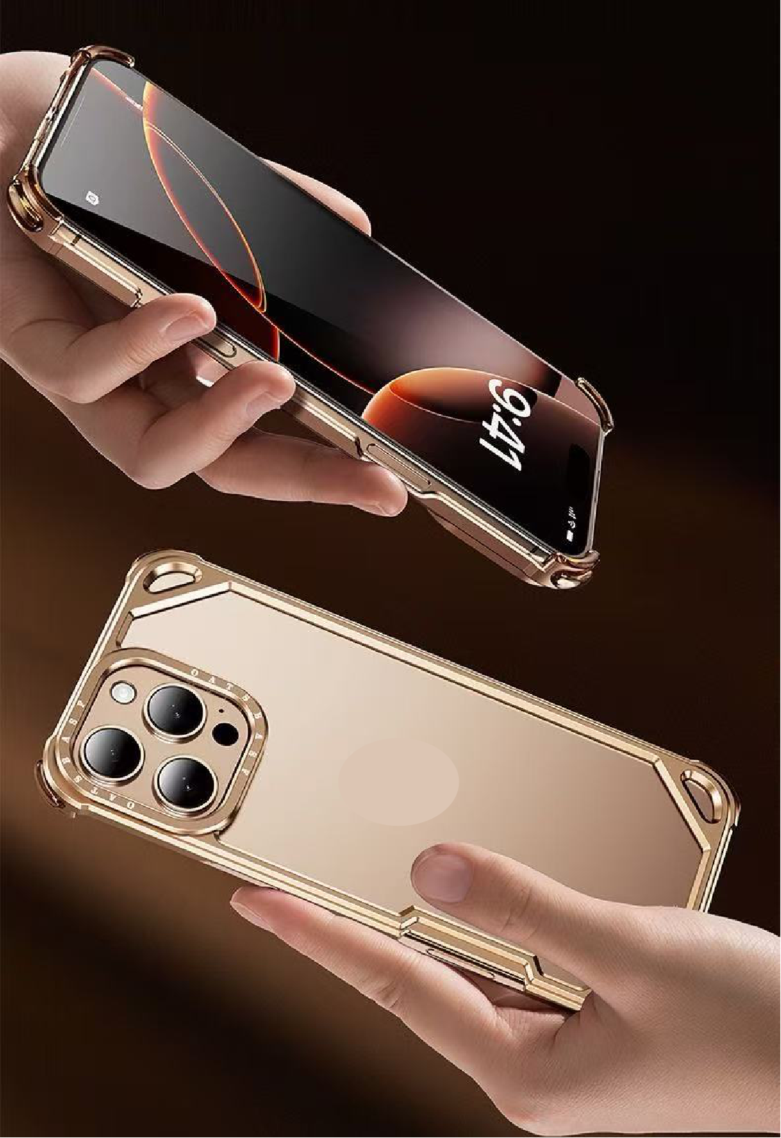 Metal Frame Airbag Anti-fall Mobile Phone Case