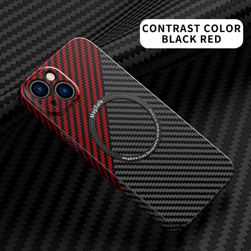 NEW Carbon Fiber Magnetic Phone Case