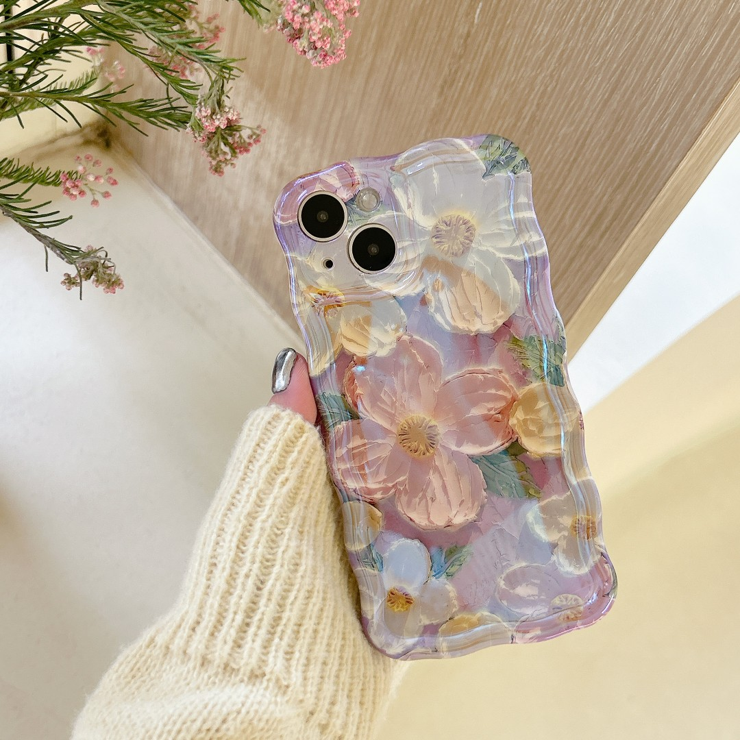 iPhone Colorful Oil Flower Painting Exquisite Phone Case