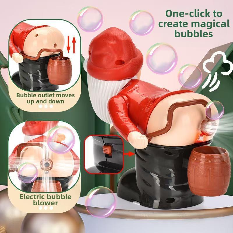 🎅🎁 Santa Claus Bubble Machine – Funny Farting Santa Toy with Lights, Music & Bubbles