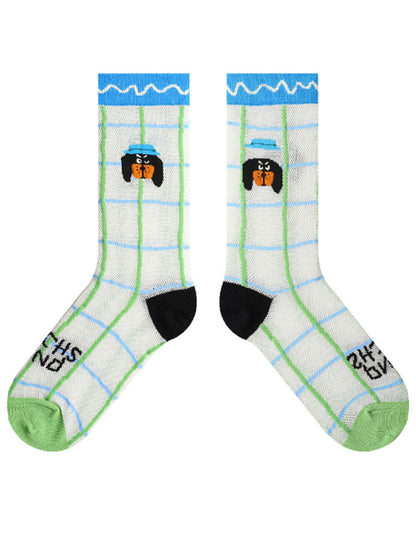 Cartoon Puppy Pattern Socks