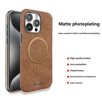 New Business Suede Magnetic Phone Case