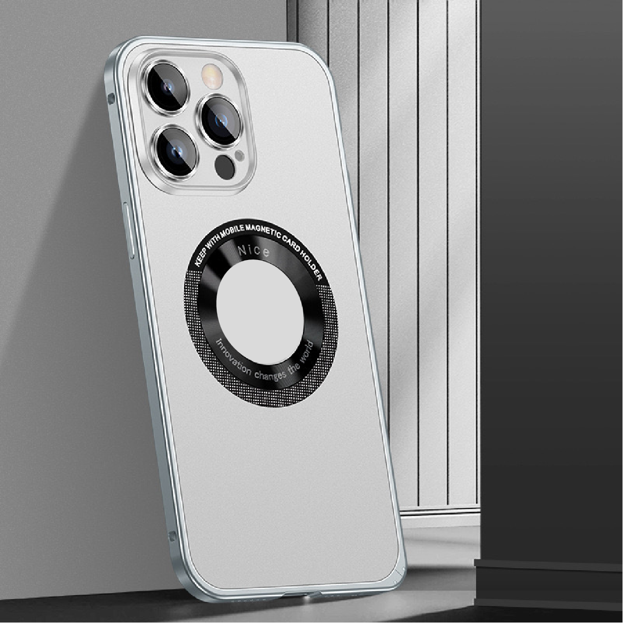 Metal Frame Hollow Magnetic Mobile Phone Case