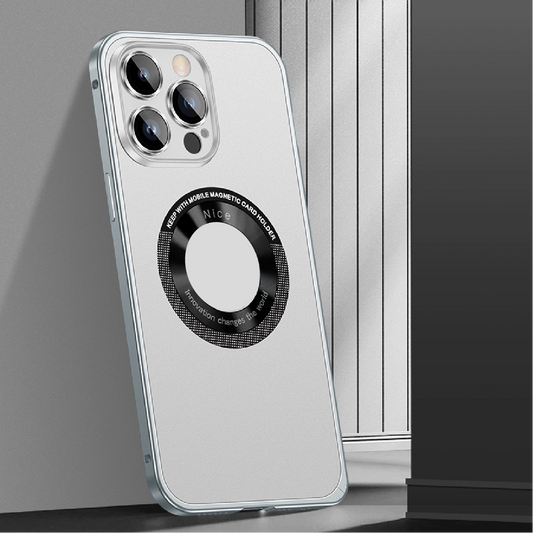 Metal Frame Hollow Magnetic Mobile Phone Case