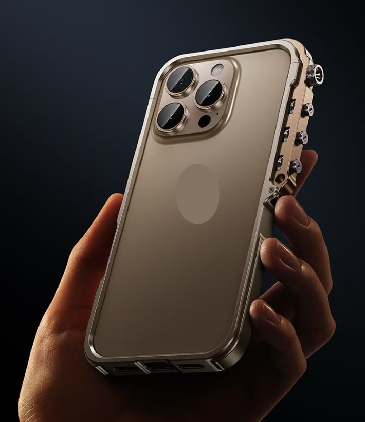 Punk Style Mechanical Arm Metal Phone Case