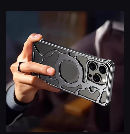 Lucky Cloud Aluminum Alloy Magnetic Stand Phone Case