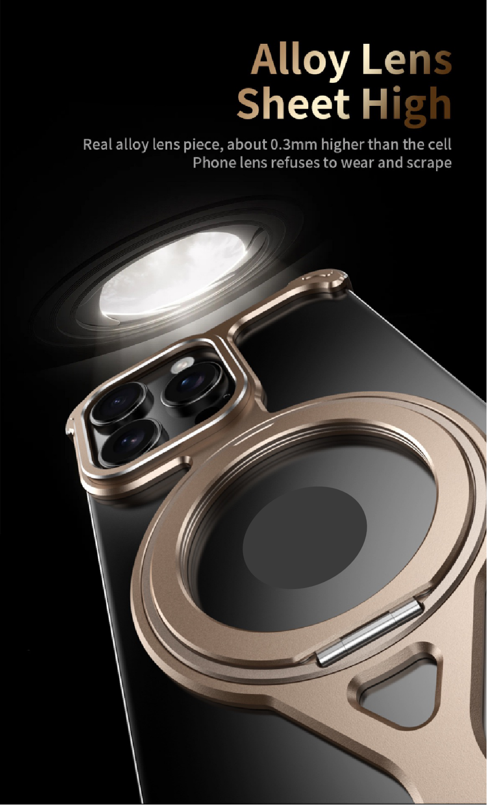 Personalized X-Line Styling Metal Magnetic Rotating Bracket Phone Case