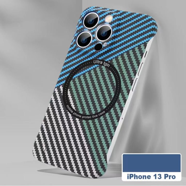 NEW Carbon Fiber Magnetic Phone Case