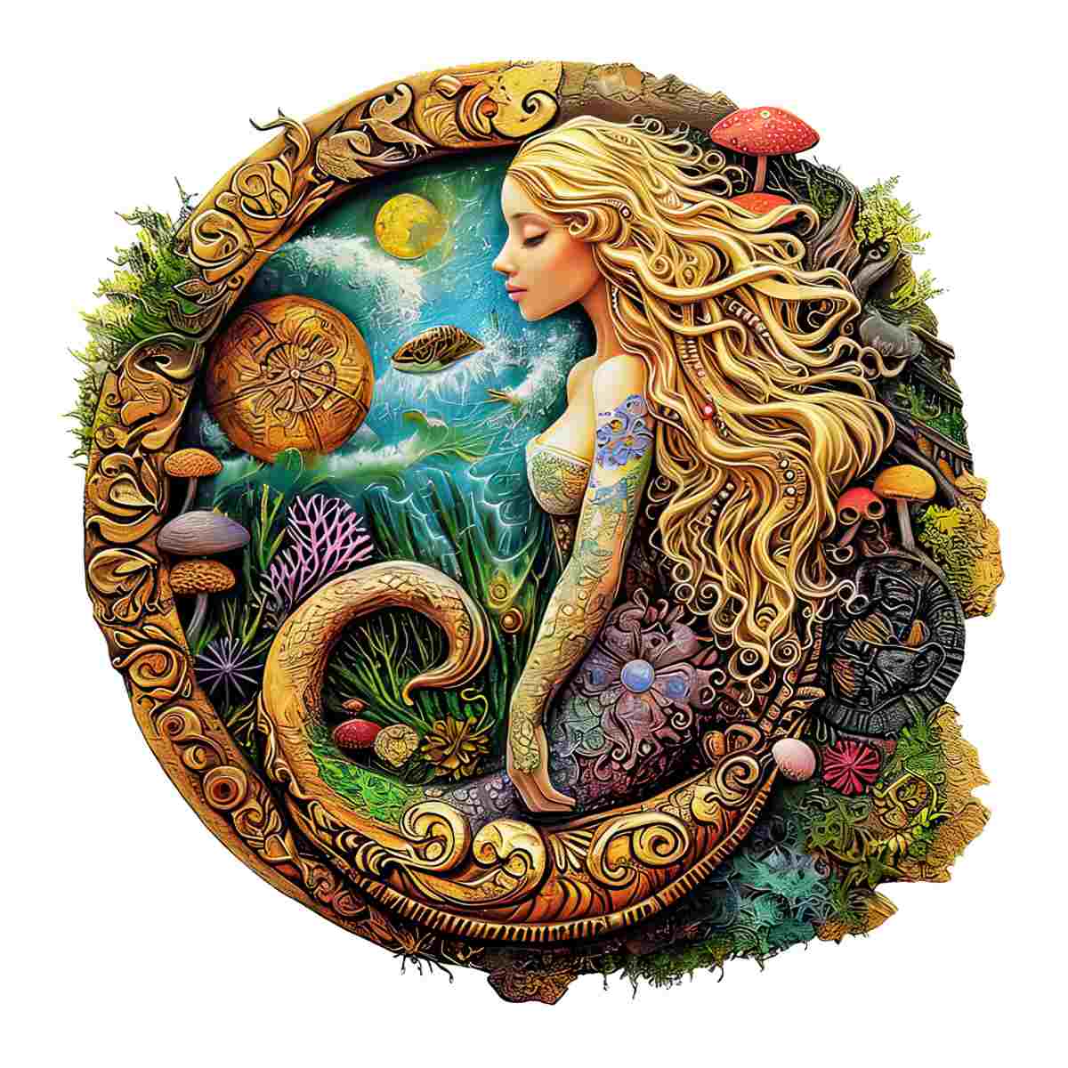 Mermaid’s Secret Garden - Jigsaw Puzzle