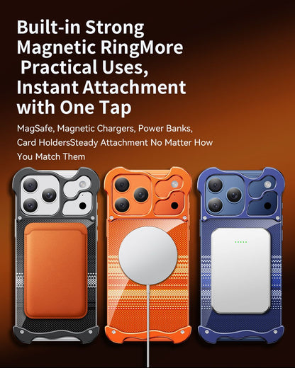 Gilded Kevlar Frameless Magnetic Phone Case