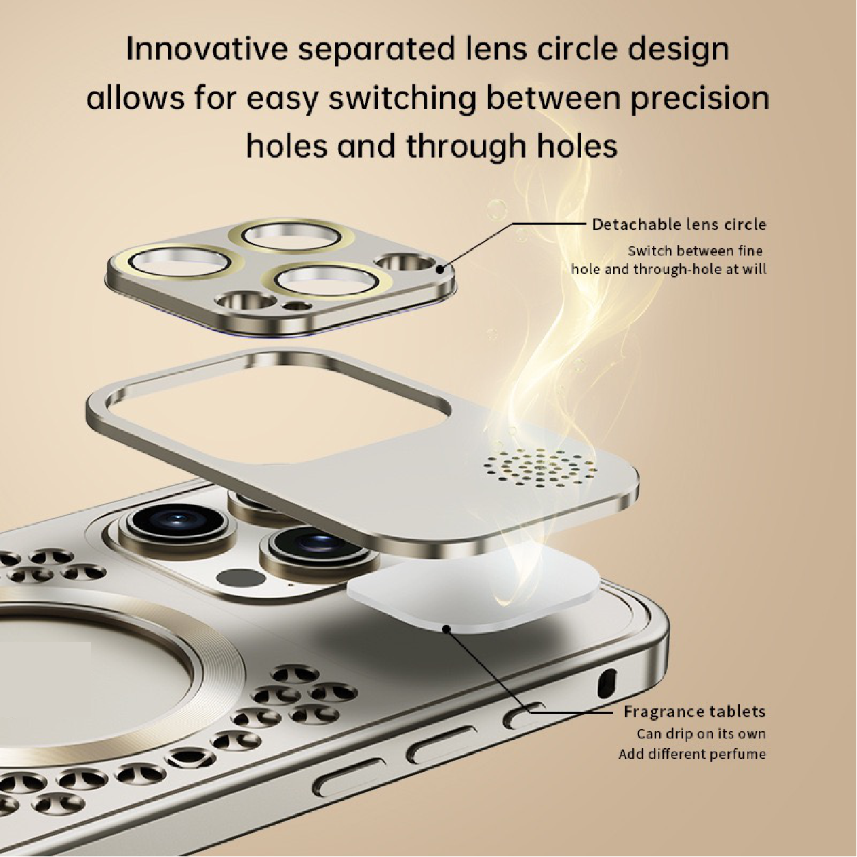 Super Cool Heat Dissipation Anti-fall Metal Magnetic Phone Case